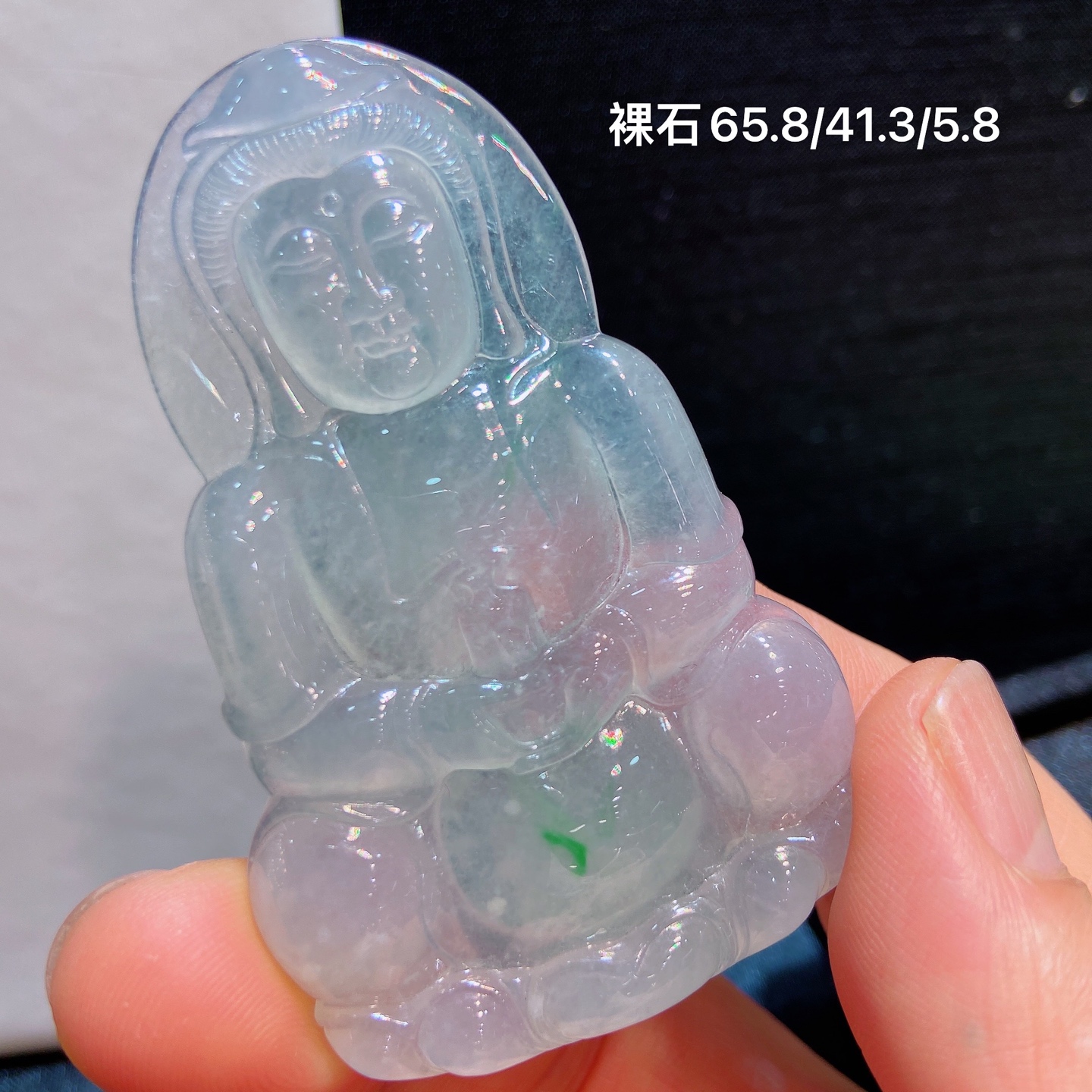 ️冰飘花观音吊坠,未镶嵌,超值性比，65.8-41.3-5.8