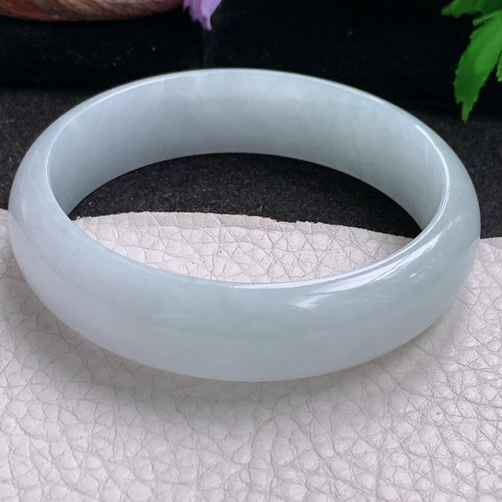 jx实拍58*15.8*7.3轮胎镯 缅甸翡翠a货玉手镯冰纯正圈玉手环
