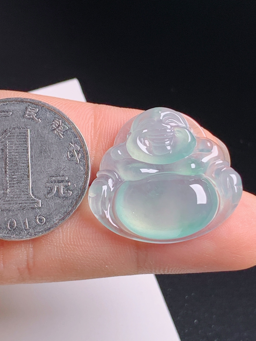 ️ 晴水佛公，湖水柔光胶感饱满，开怀笑佛温婉大气 裸石23.9-25.9-6 31