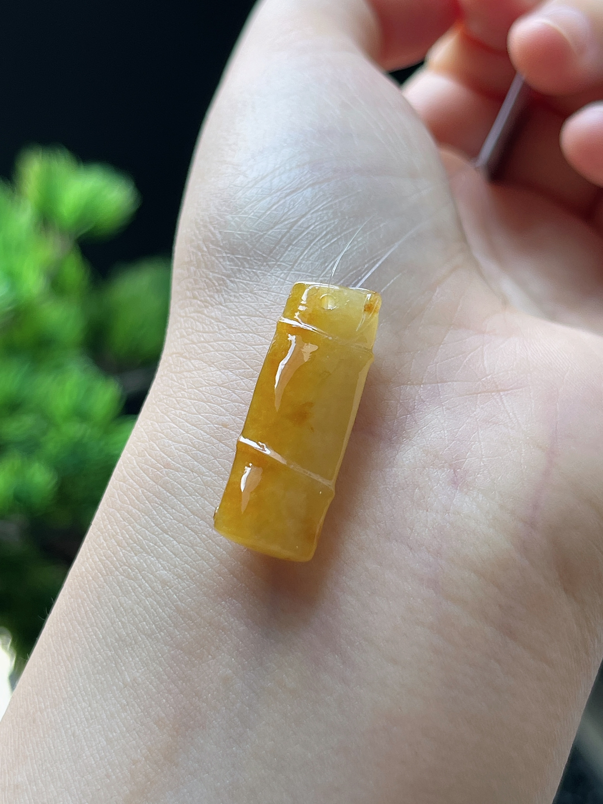 翡翠节节高黄翡挂件
