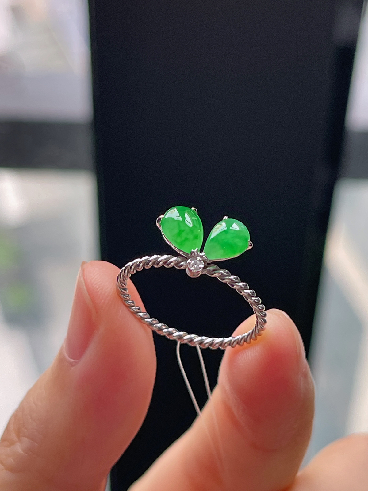 18k金 翡翠戒指