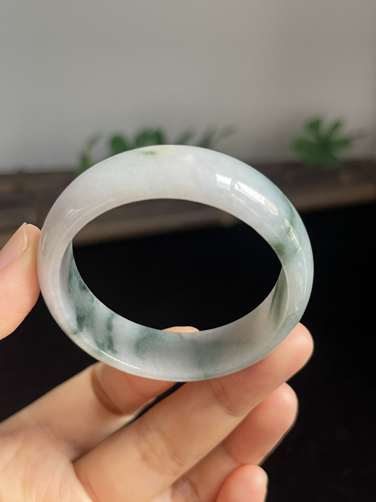 正圈43.2圈口，翡翠手镯