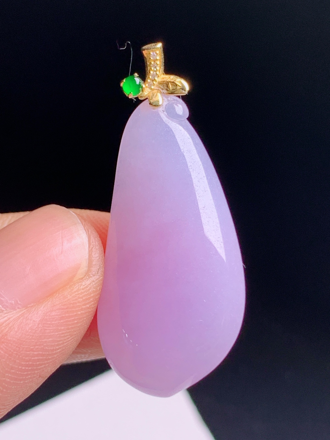 ️ 福瓜吊坠，胶感满满，紫色浓郁柔和，福瓜寓意福禄绵长，精致秀气 裸石28.9-14.3-4.9 