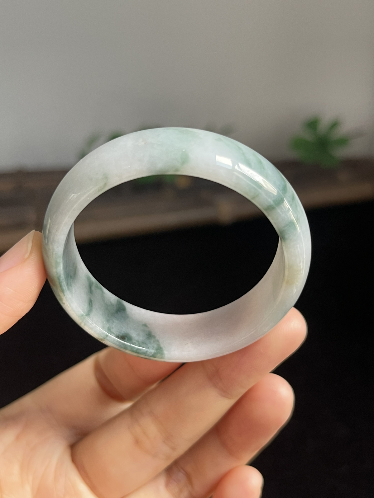 正圈43.2圈口，翡翠手镯