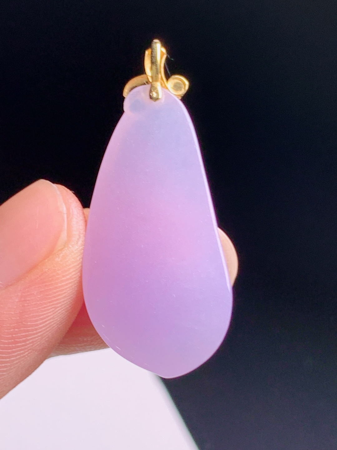️ 福瓜吊坠，胶感满满，紫色浓郁柔和，福瓜寓意福禄绵长，精致秀气 裸石28.9-14.3-4.9 整体35.2 52