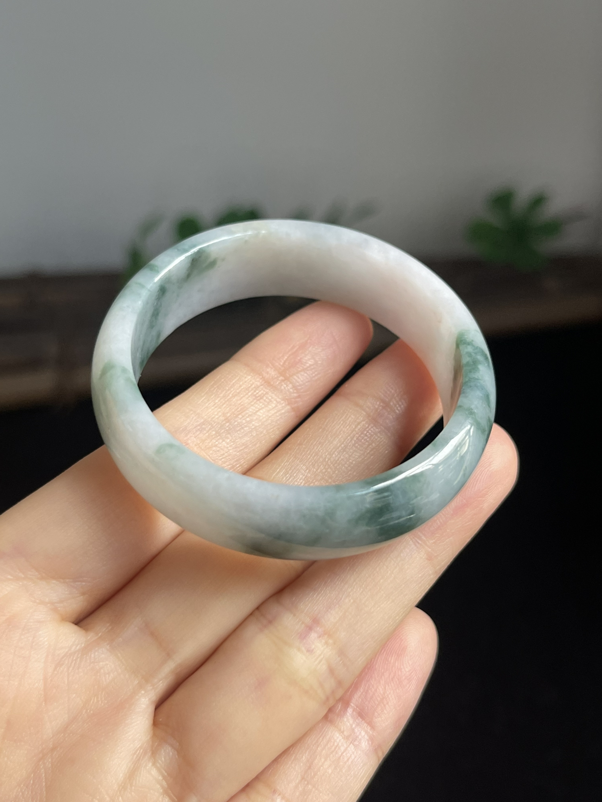 正圈43.2圈口，翡翠手镯