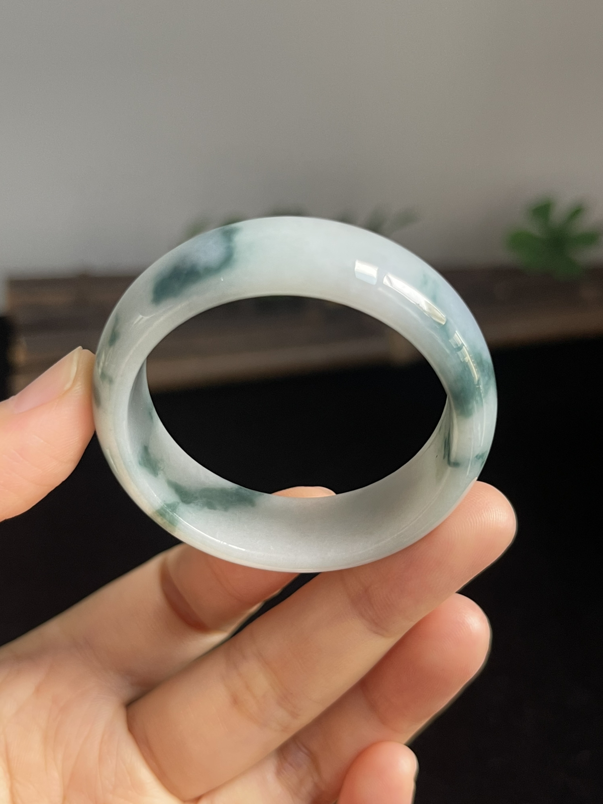 正圈39圈口，翡翠手镯