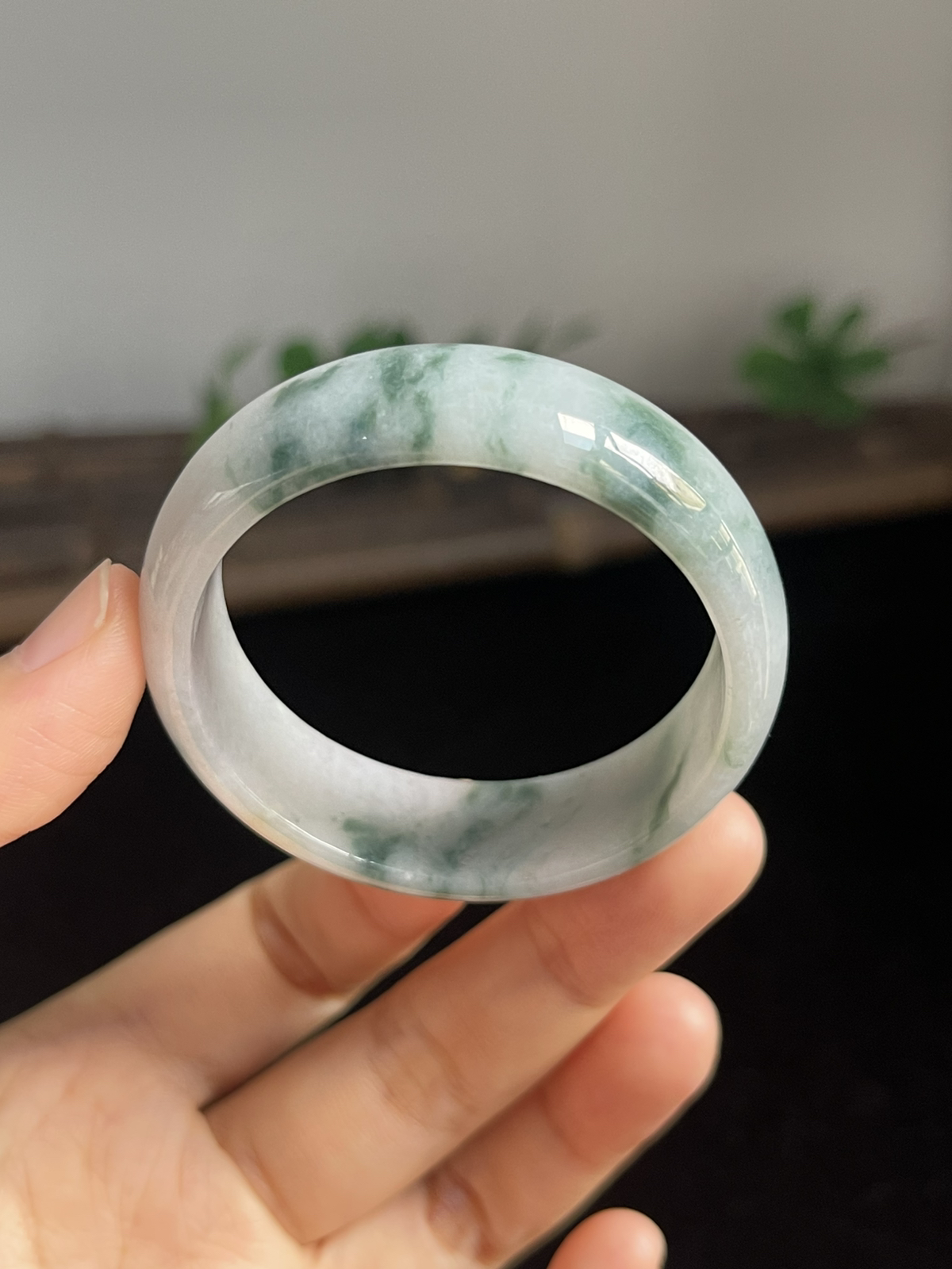 正圈43.2圈口，翡翠手镯