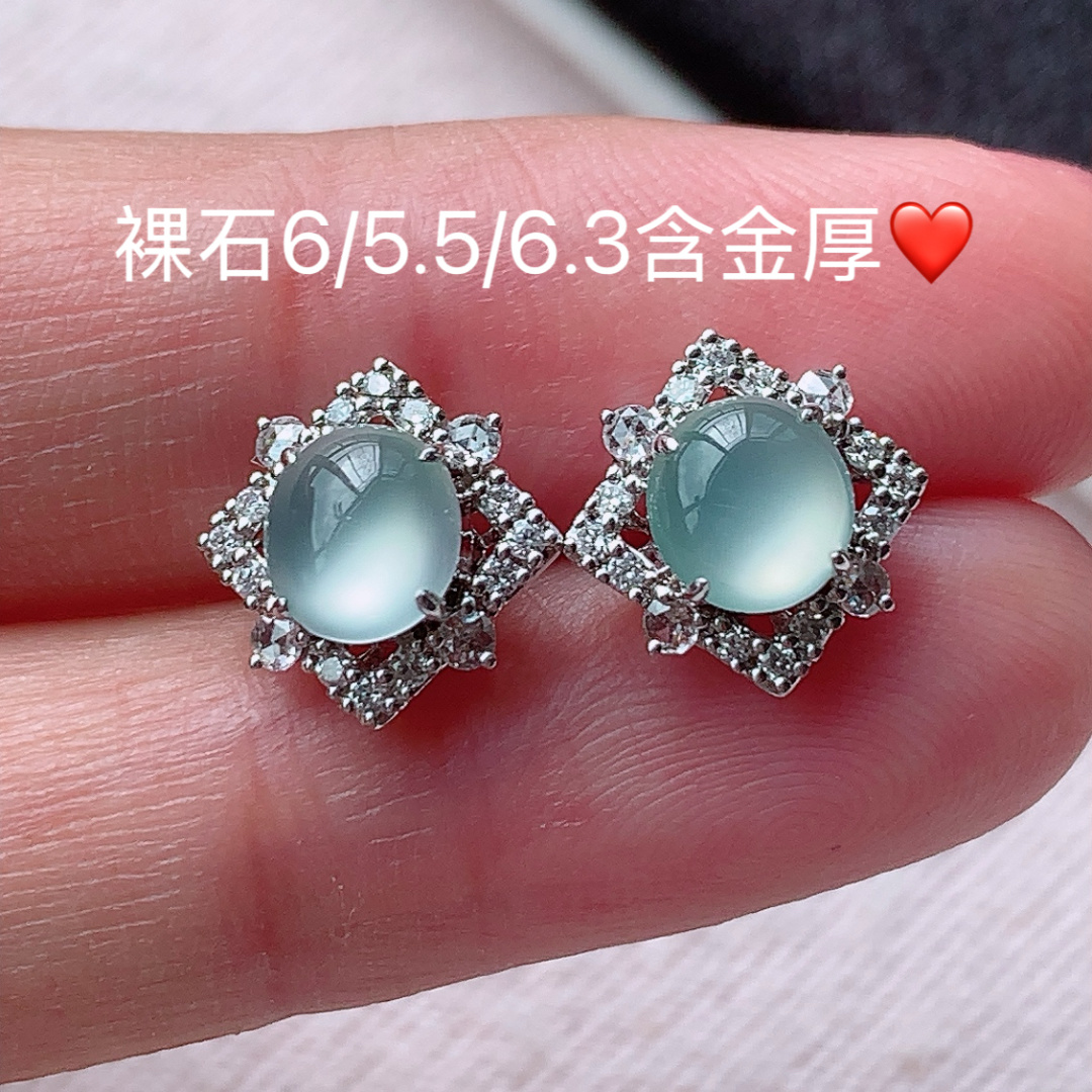 底子细腻水润 佩戴优雅精致，6-5.5-6.3