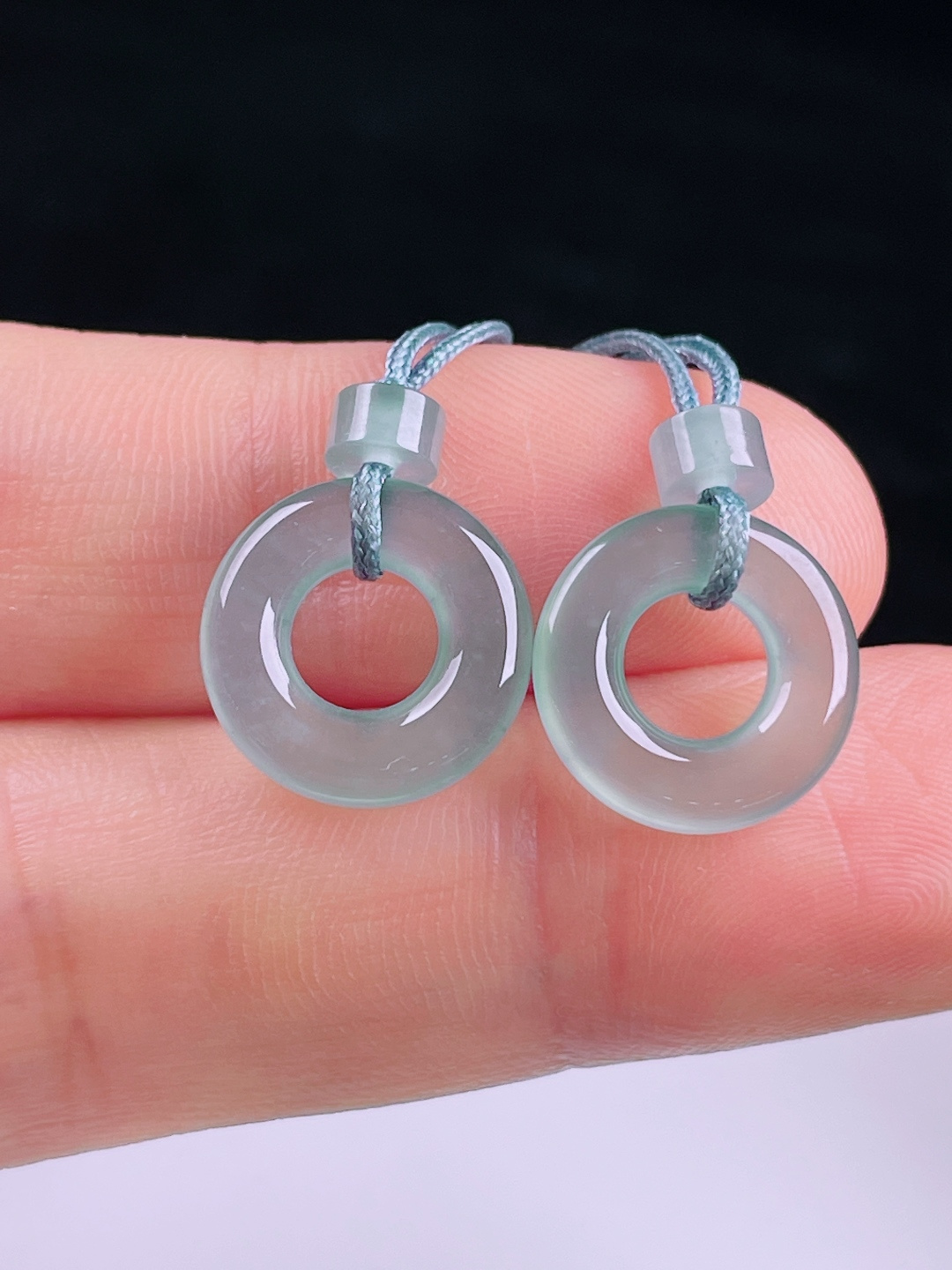 ️白冰耳坠，老种起光，细底通透，尺寸：裸石13.2/3mm0708