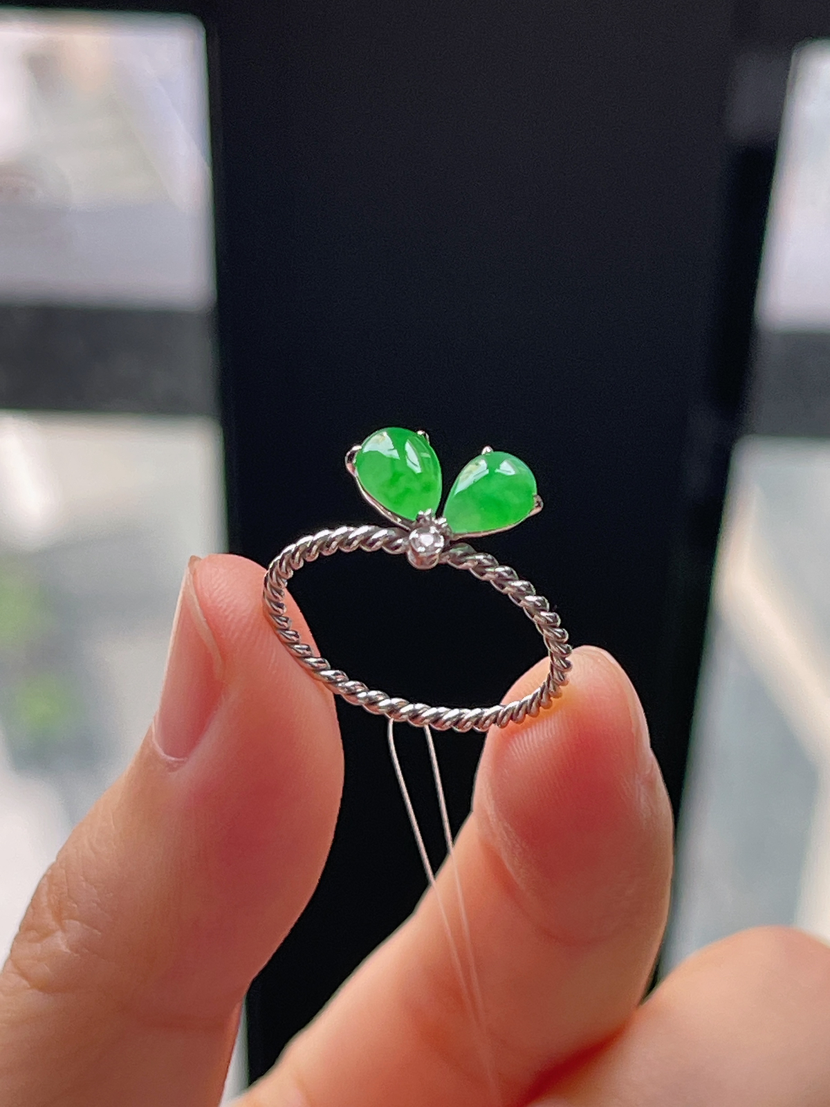 18k金 翡翠戒指