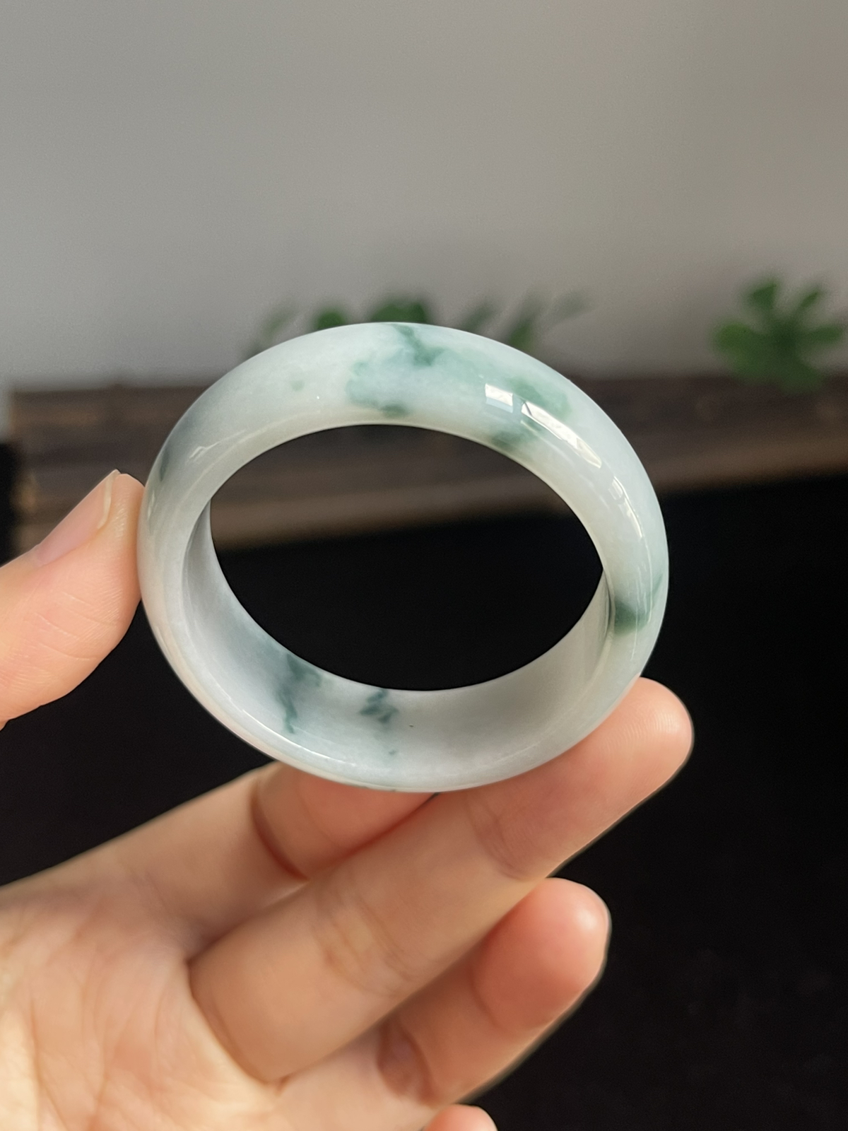 正圈39圈口，翡翠手镯