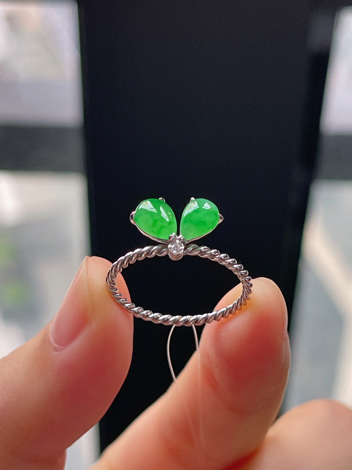 18k金 翡翠戒指