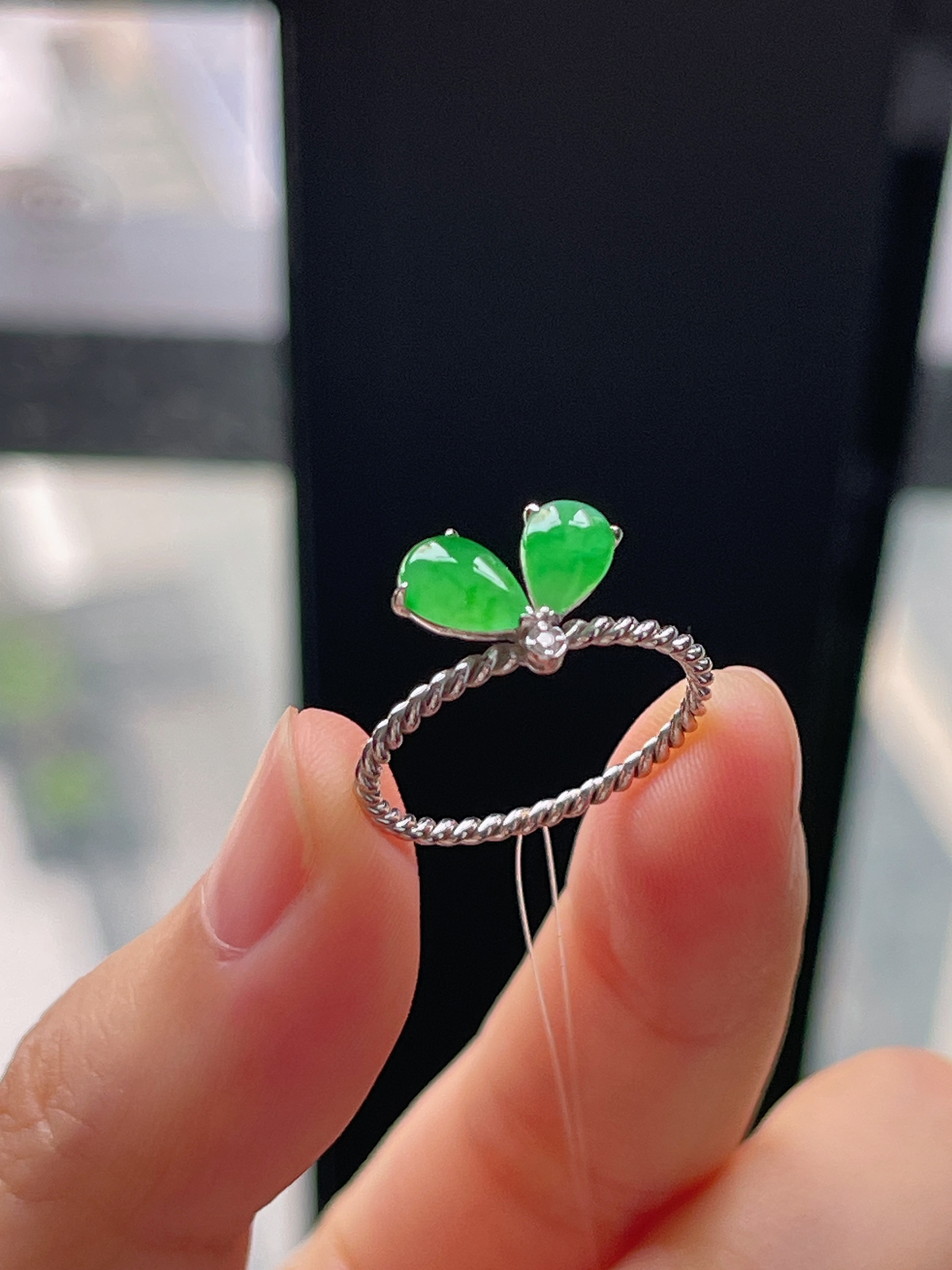 18k金 翡翠戒指