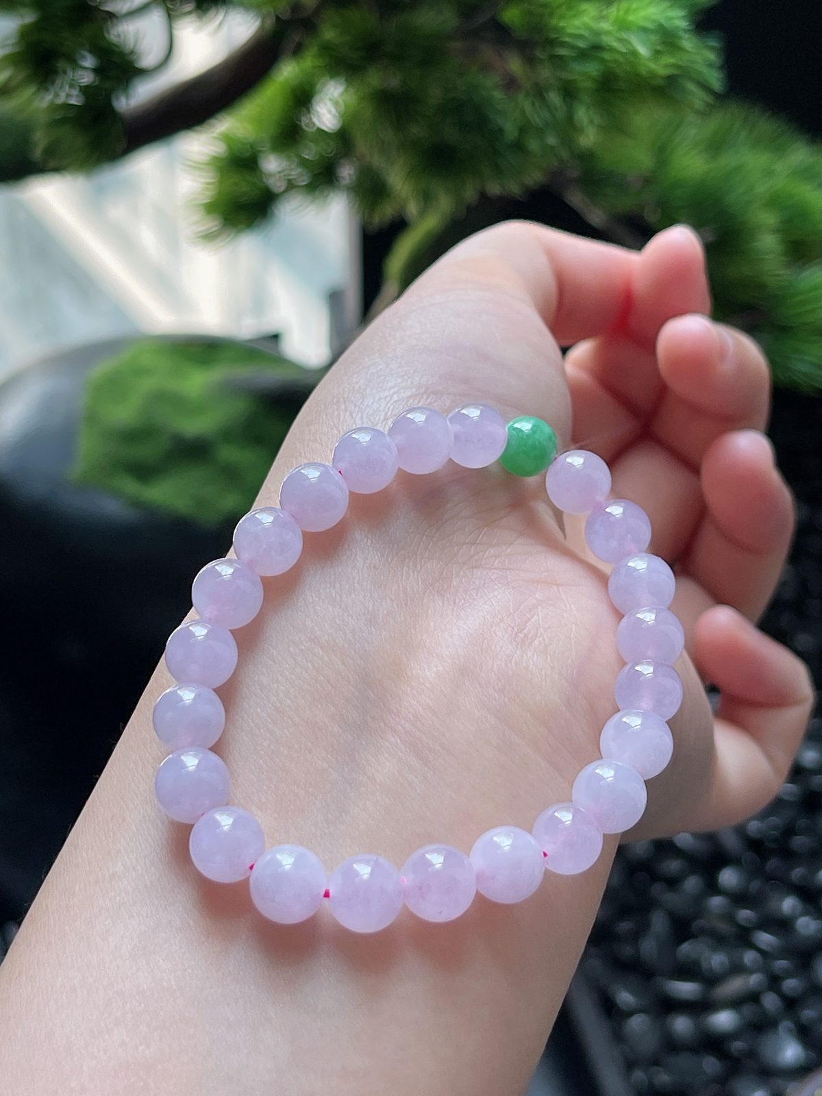 翡翠紫罗兰手链
