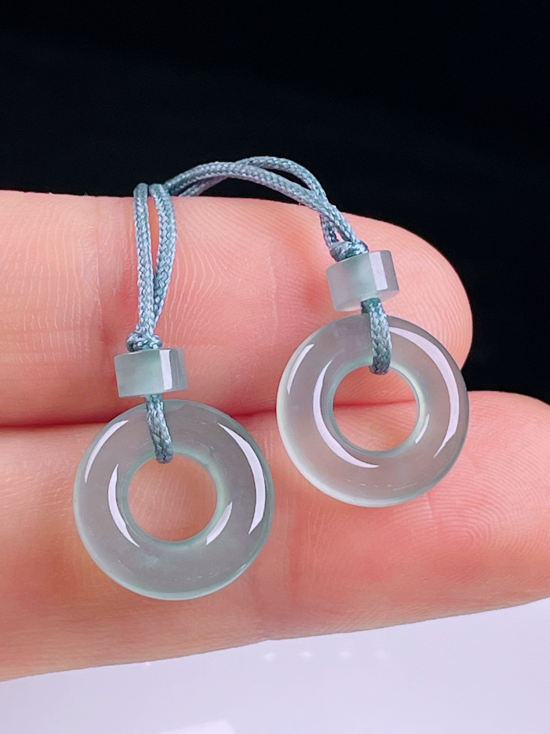 ️白冰耳坠，老种起光，细底通透，尺寸：裸石13.2/3mm0708