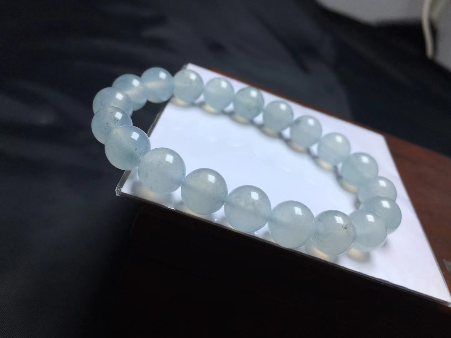 ️ 冰种手串，卡10～9.8mm，20颗，种好，玉质细腻，均匀，颗颗精选，度极高