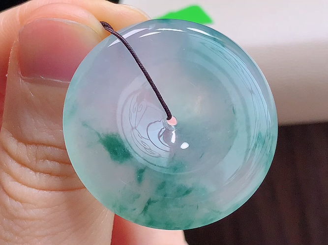 平安扣，无裂，尺寸32.8-6.5mm，包A附证书