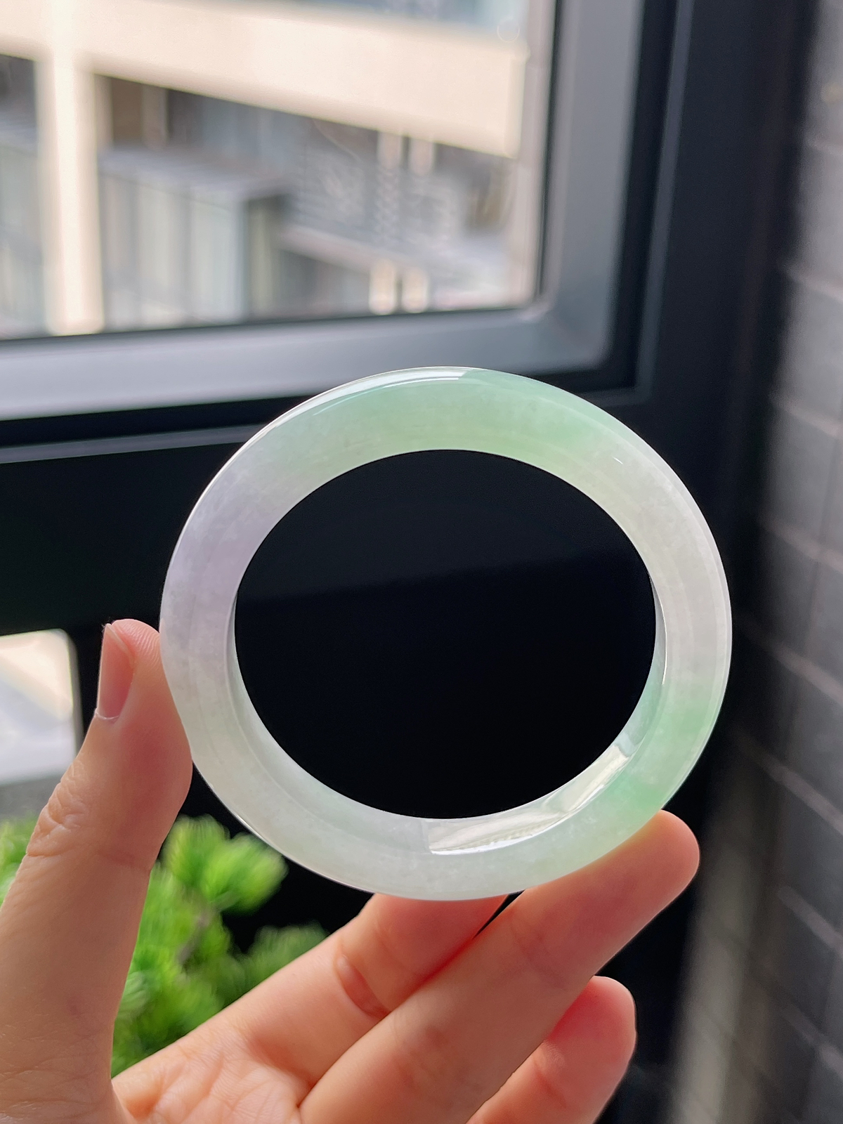 圈口51，冰糯种飘花小圈口正圈手镯翡翠手镯