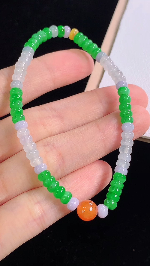 ️多彩手链，尺寸:6.9-6.9mm