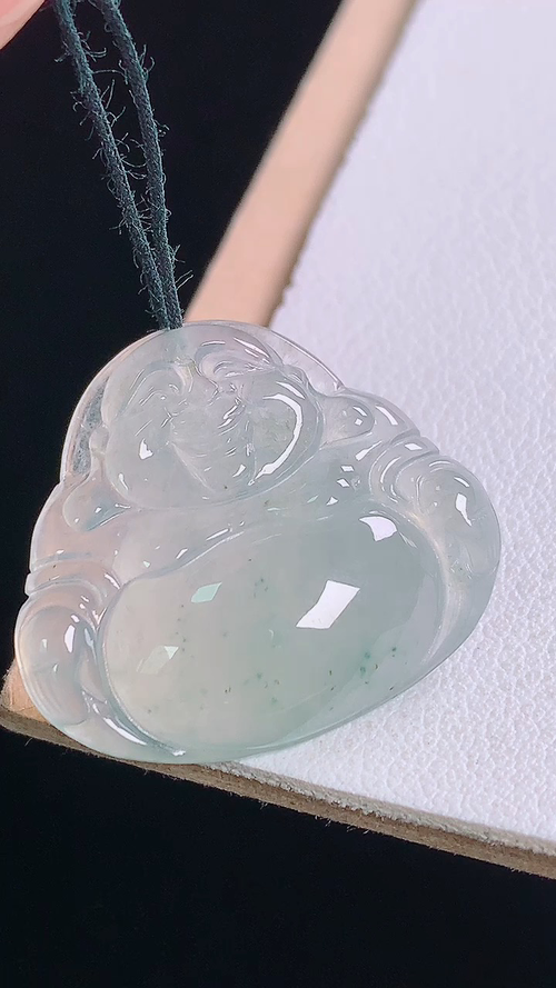 ️冰飘花佛公，一刀切，无裂，尺寸:21.6-24.7-5.1mm 8