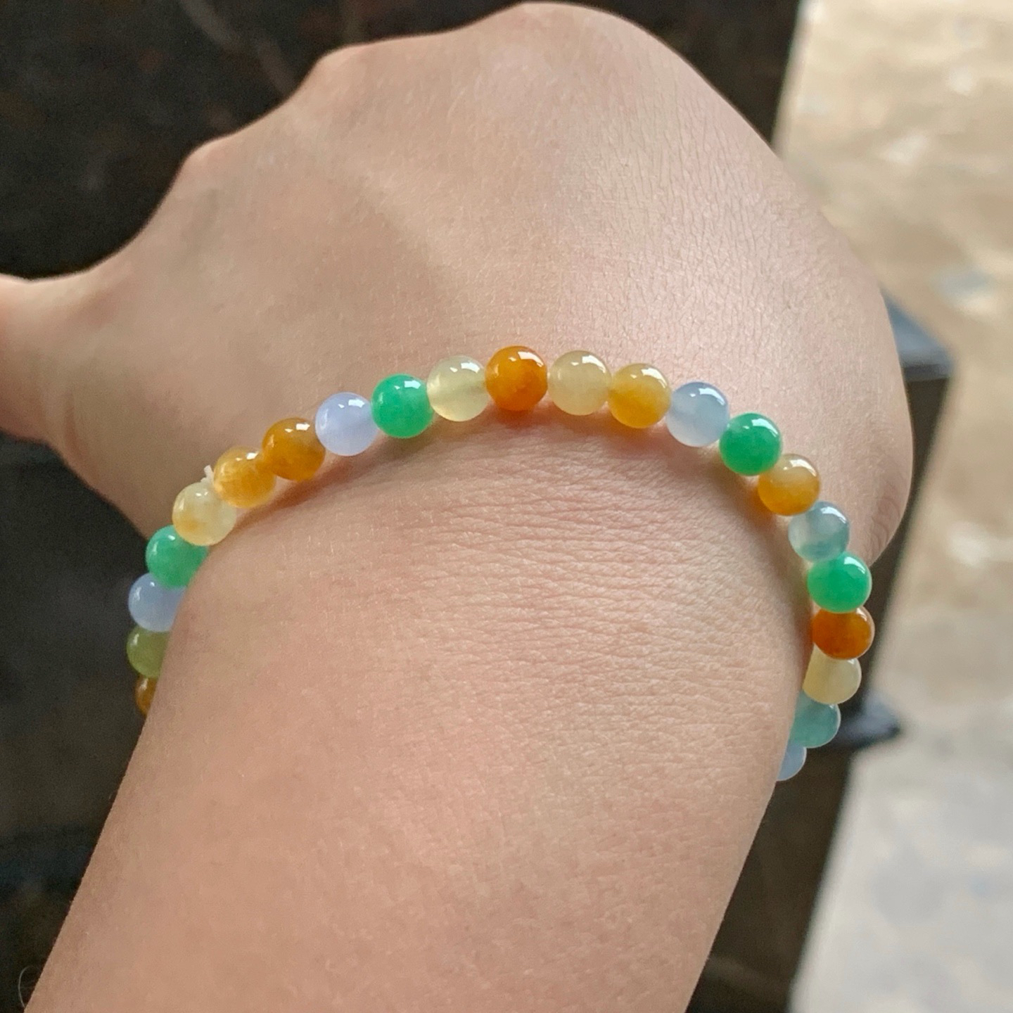 多彩手串^_^鲜艳 起光  尺寸5