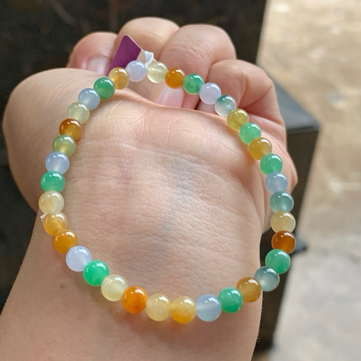 多彩手串^_^鲜艳 起光  尺寸5