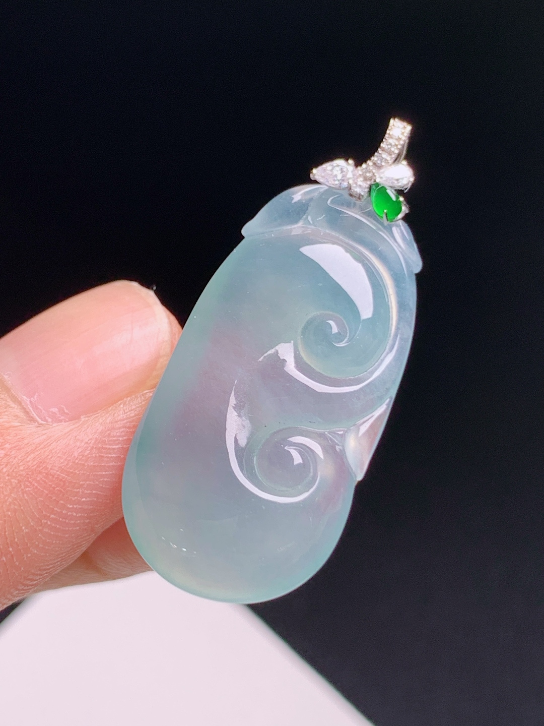 如意吊坠，胶感十足线条流畅，顺心如意 530708