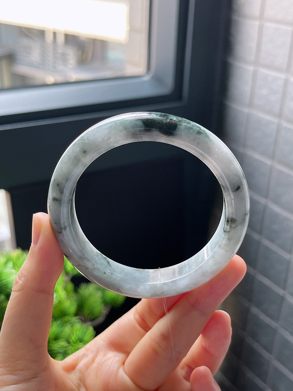 圈口54.5，翡翠手镯