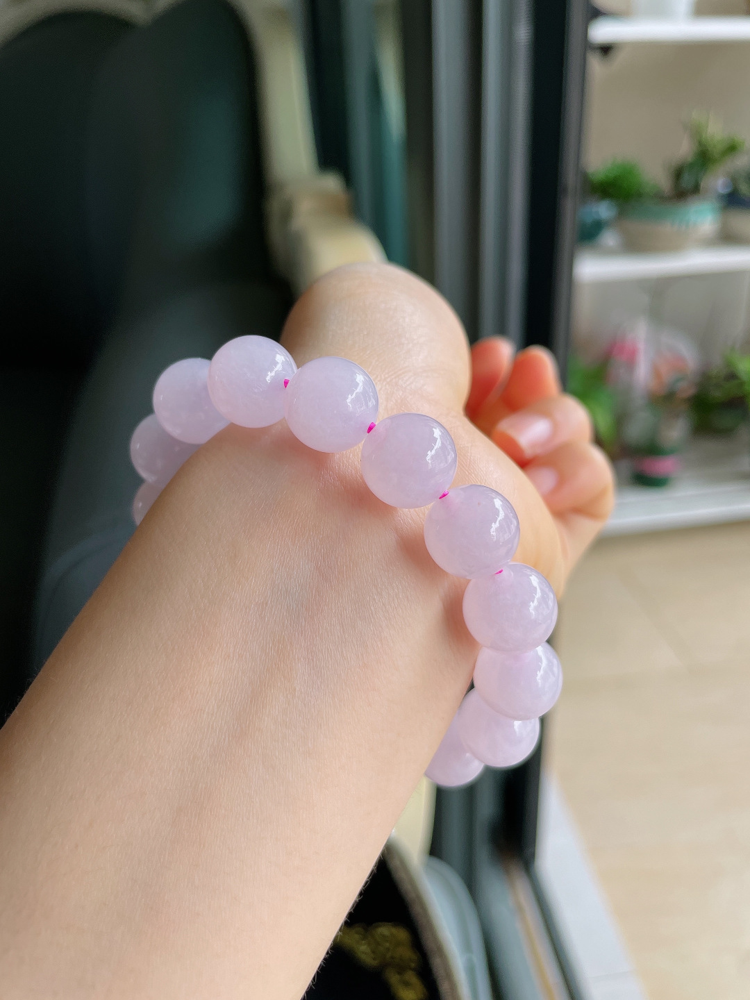 ️，缅甸天然翡翠A货，冰手串，尺寸：12.6mm。【编4114】