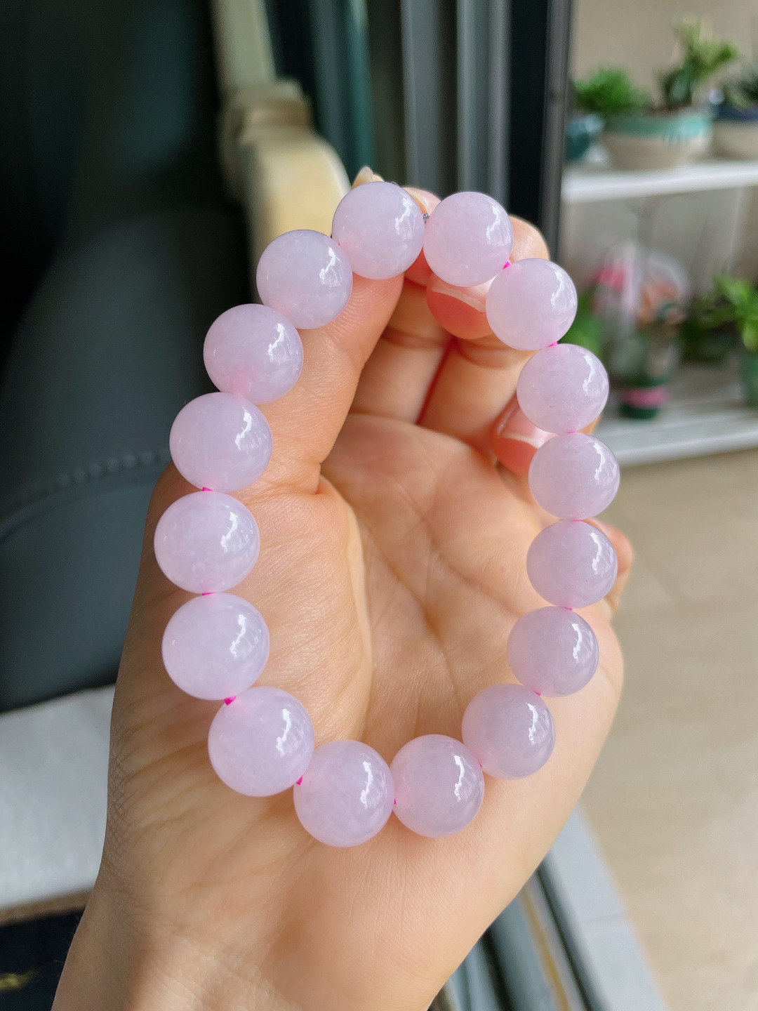️，缅甸天然翡翠A货，冰手串，尺寸：12.6mm。【编4114】