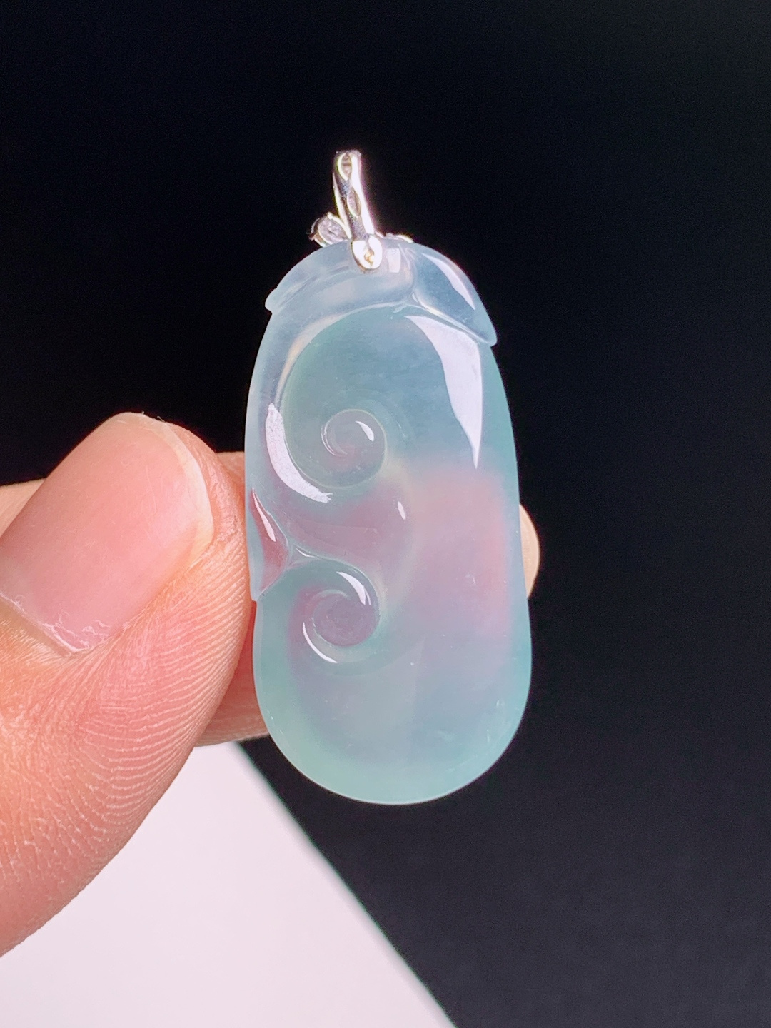 如意吊坠，胶感十足线条流畅，顺心如意 530708