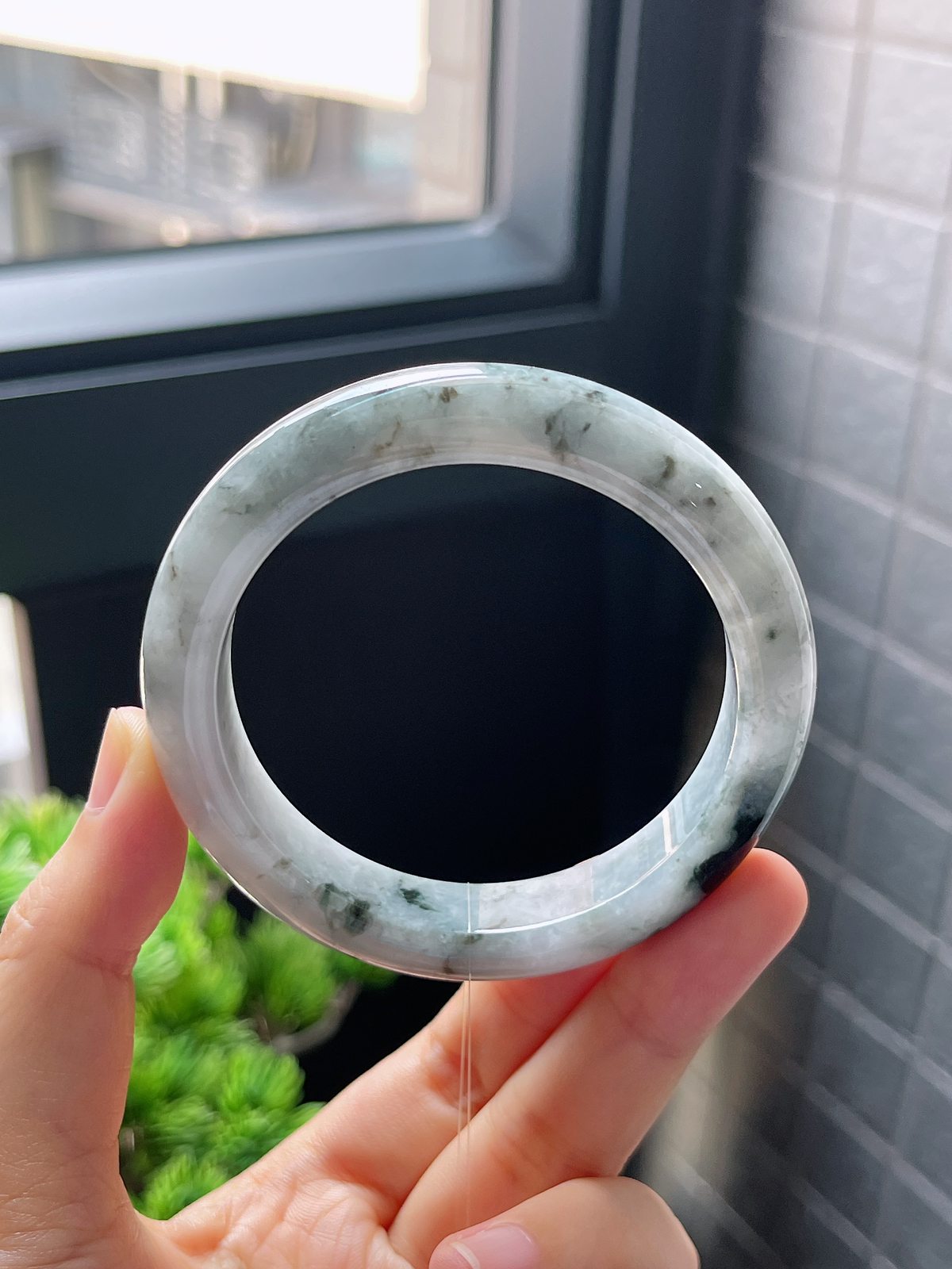 圈口54.5，翡翠手镯