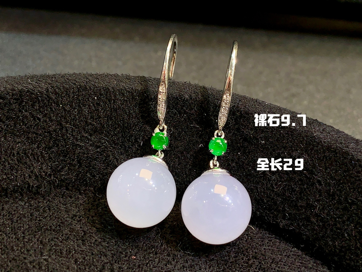 ️ • 冰紫珠珠耳环 耳畔间的温柔 18k真金真钻，9.7