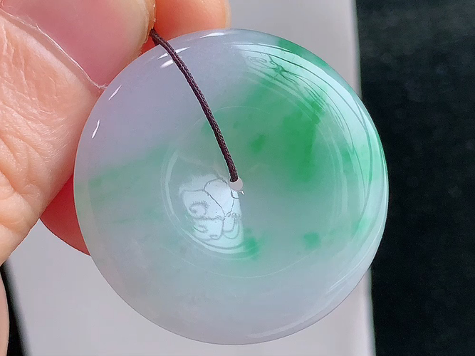 平安扣，无裂，尺寸30.6-6.0mm，包A附证书