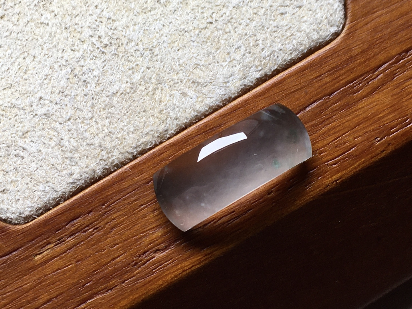 ️ 玻璃种飘花马鞍 冰透感十足，底子干净，尺寸15.3*6*3.3
