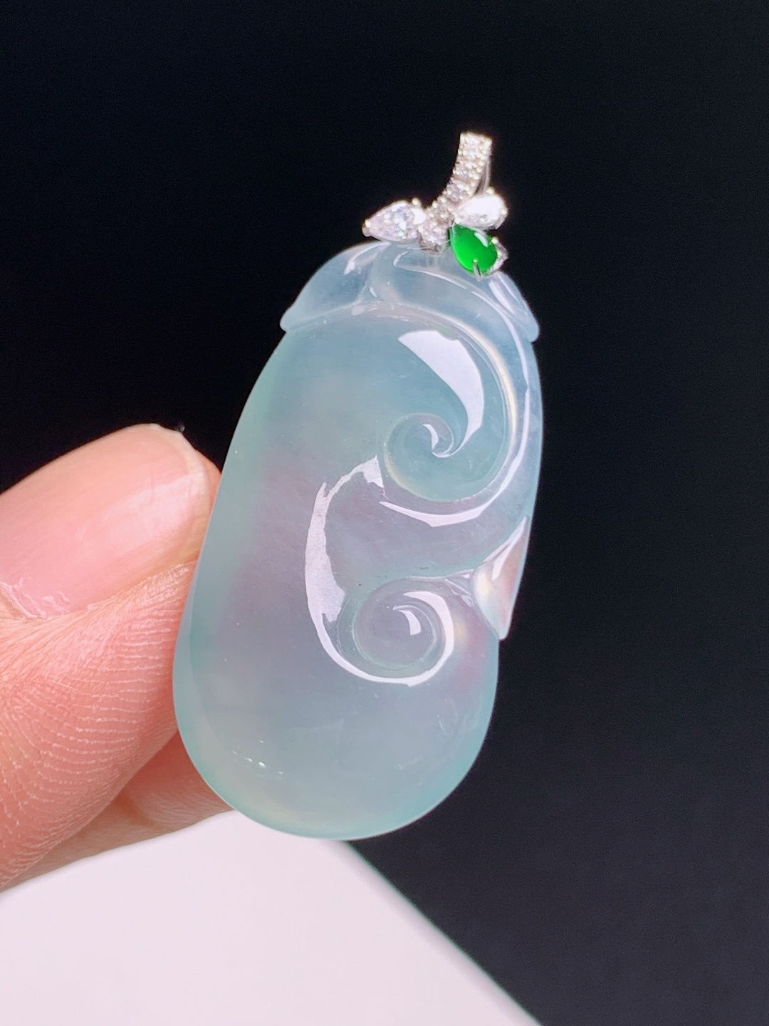 如意吊坠，胶感十足线条流畅，顺心如意 530708