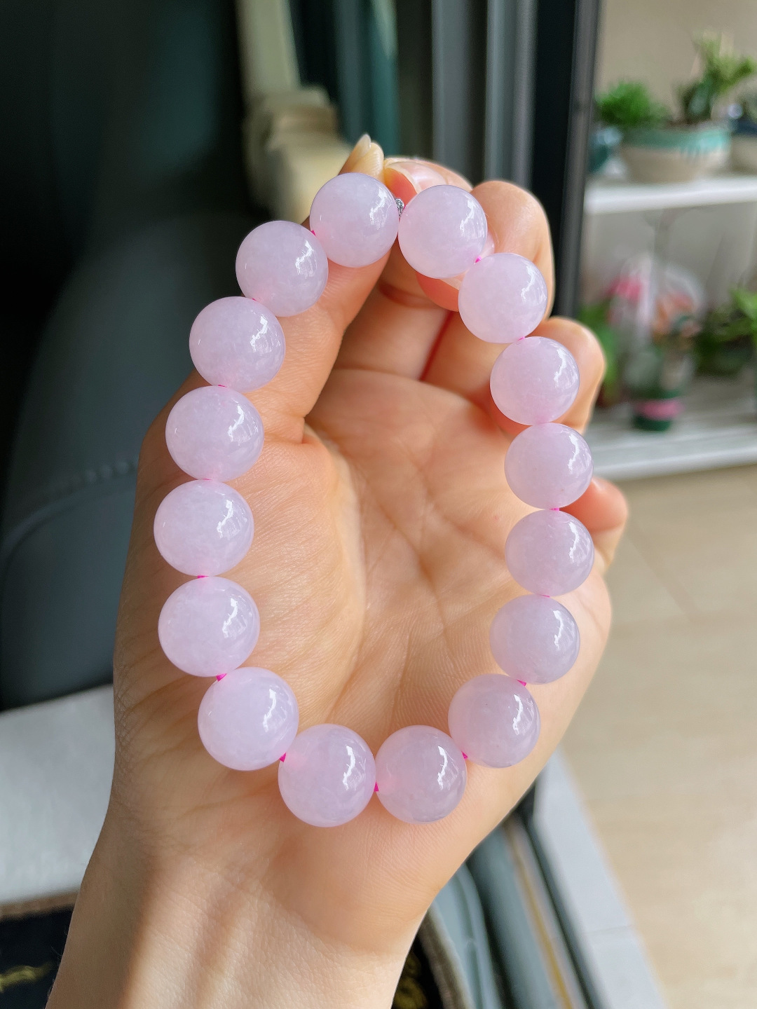 ️，缅甸天然翡翠A货，冰手串，尺寸：12.6mm。【编4114】