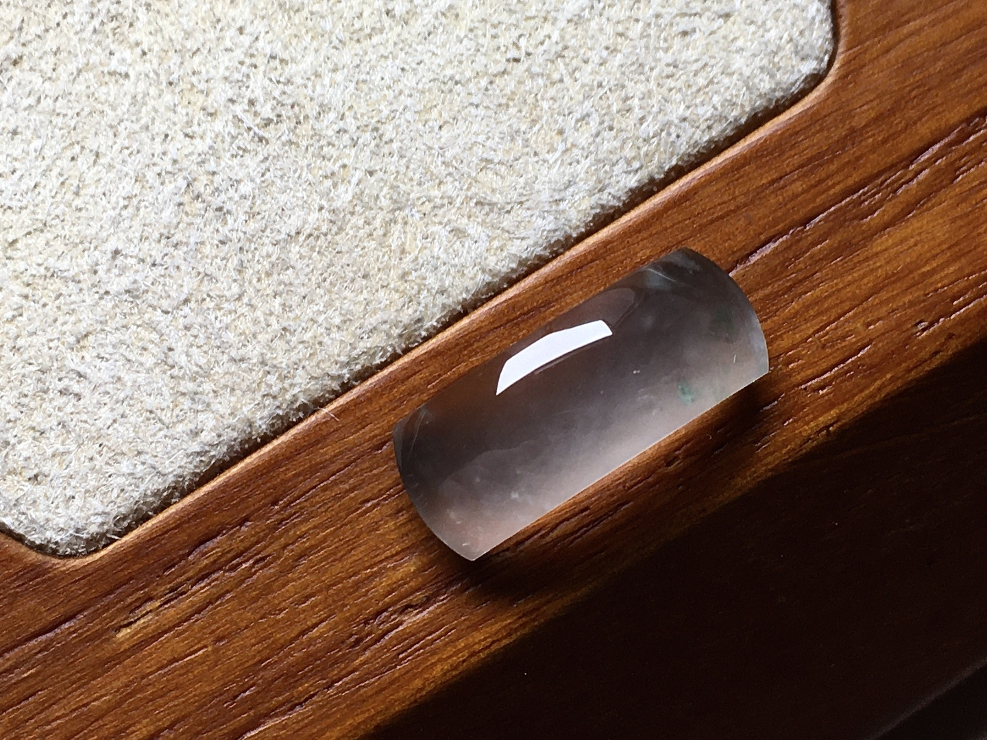 ️ 玻璃种飘花马鞍 冰透感十足，底子干净，尺寸15.3*6*3.3