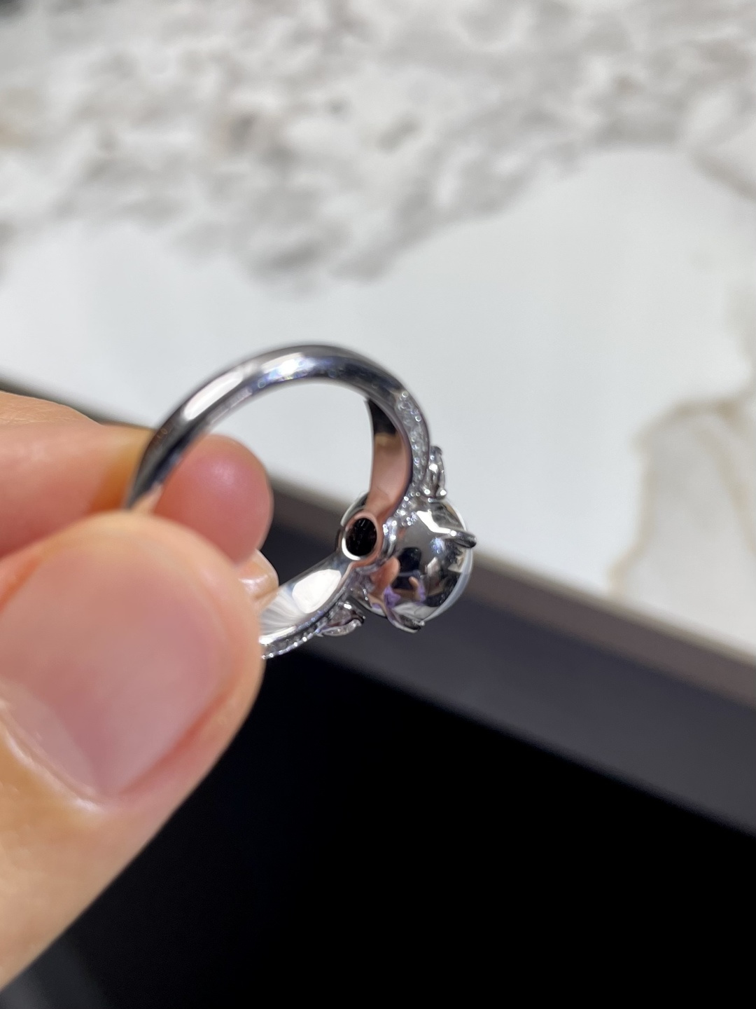 ️玻璃种蛋面戒指 裸石：9.5*9*5.5mm 整体：9.5*9*9mm