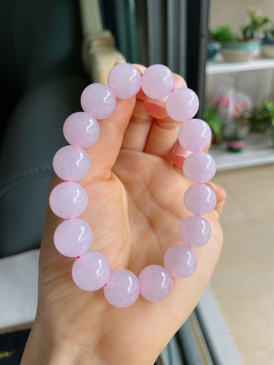 ️，缅甸天然翡翠A货，冰手串，尺寸：12.6mm。【编4114】