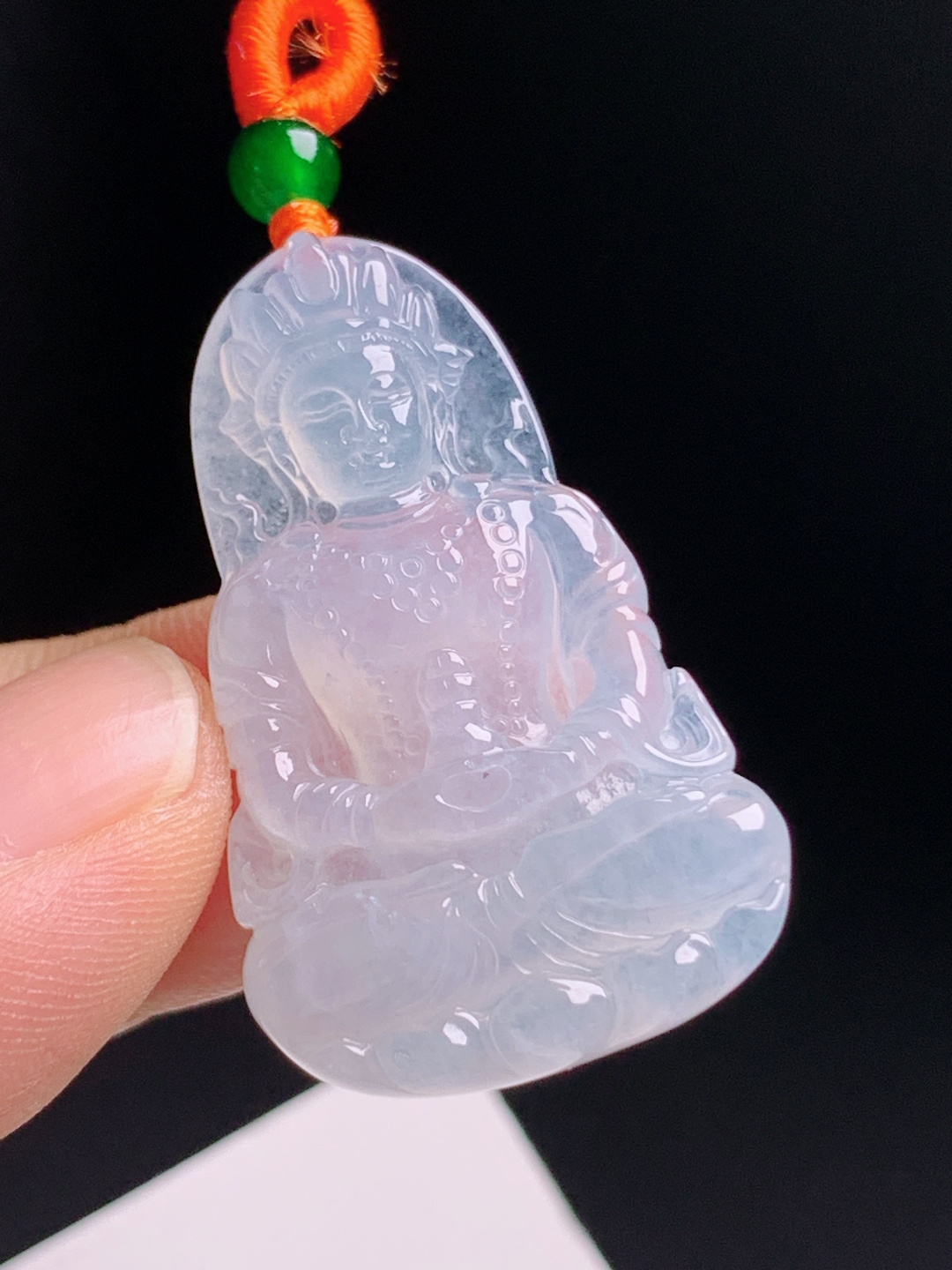 ️ 冰种度母观音，通透干净精工雕琢，福运相伴 490708