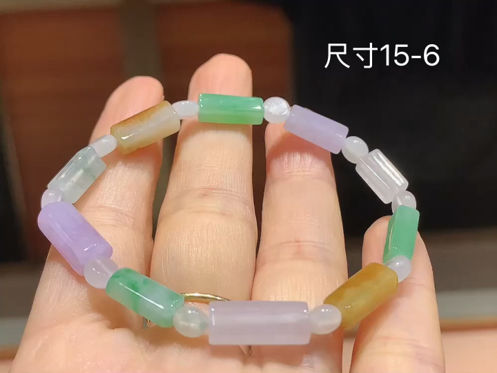 ️多彩手串 ,尺寸，15-6