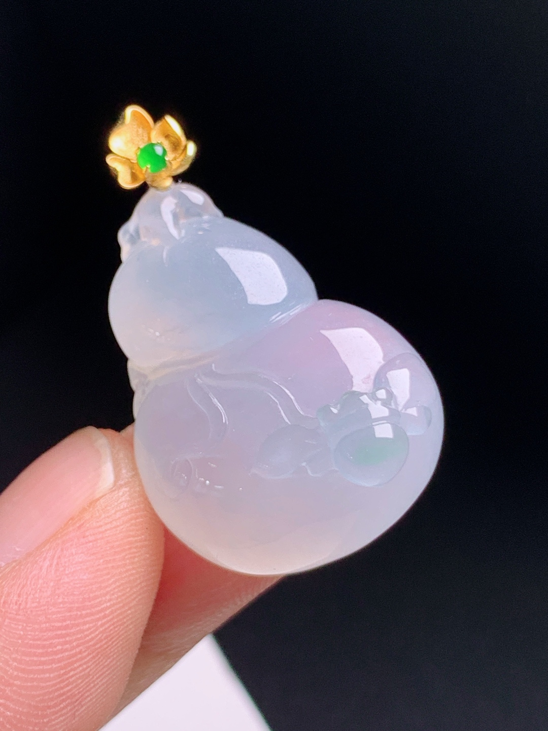 ️ 葫芦吊坠，金扣点缀饱满圆润，福气绵长 530708