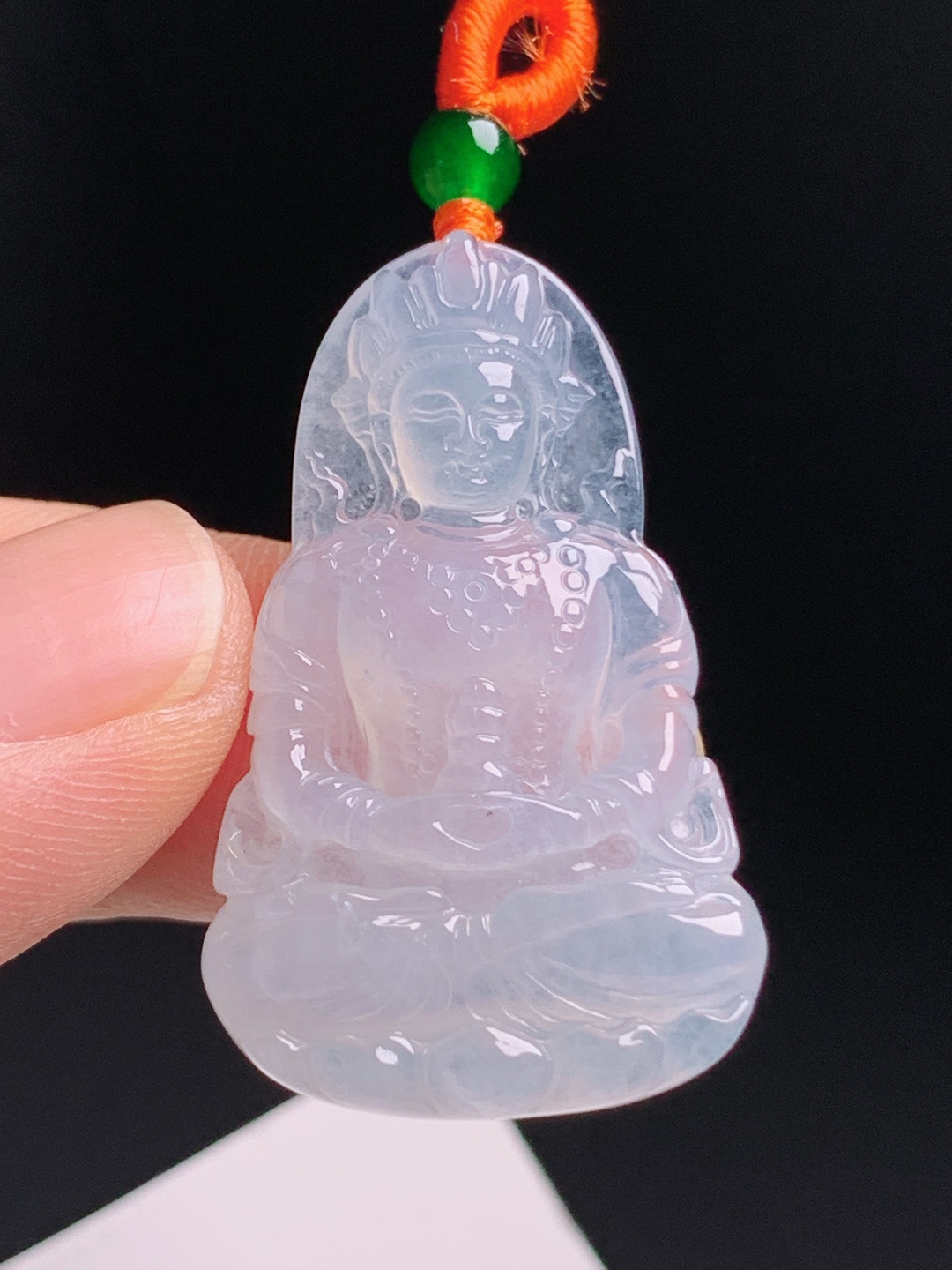 ️ 冰种度母观音，通透干净精工雕琢，福运相伴 490708