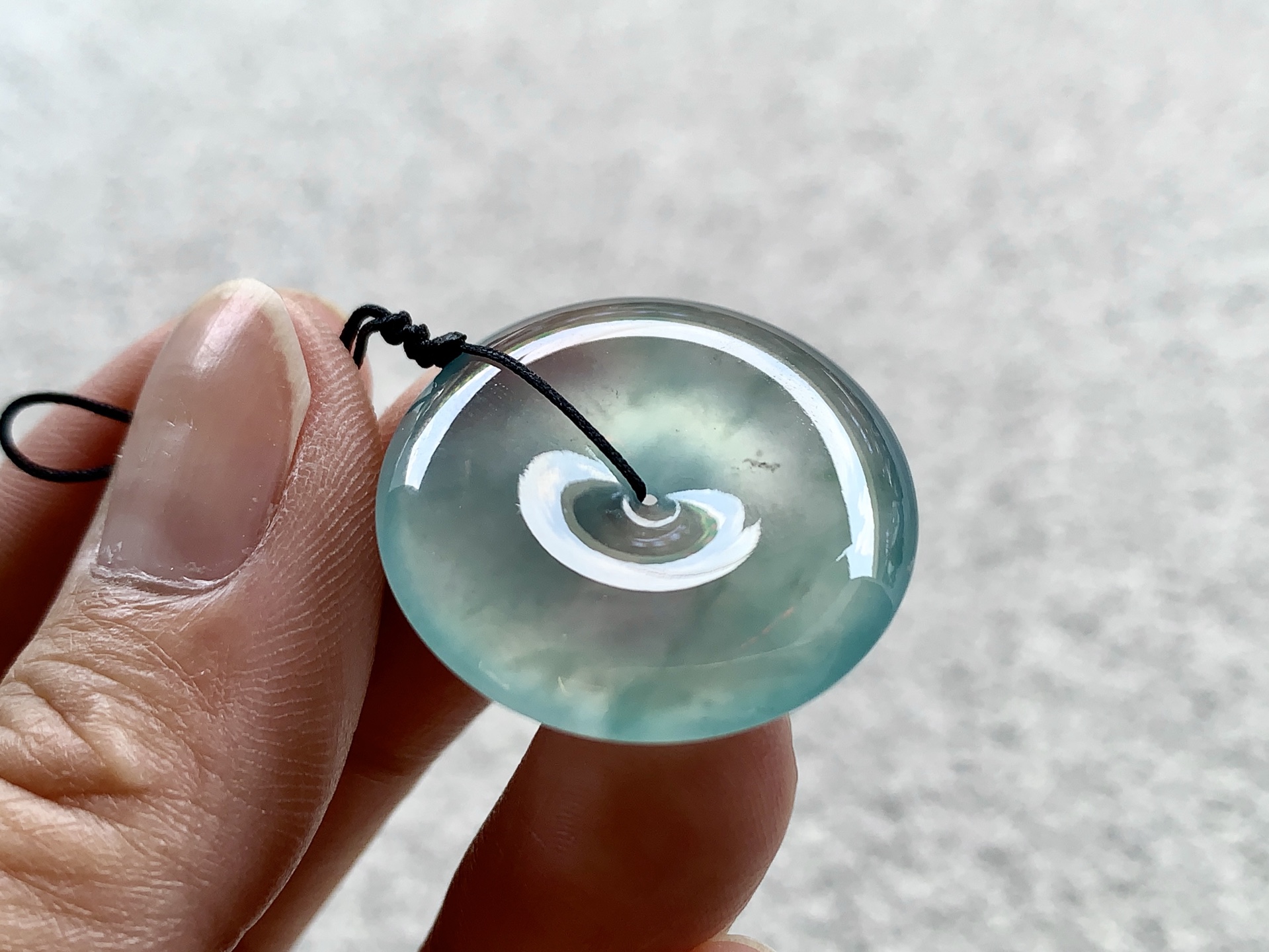 飘花平安扣 尺寸：26×5.5