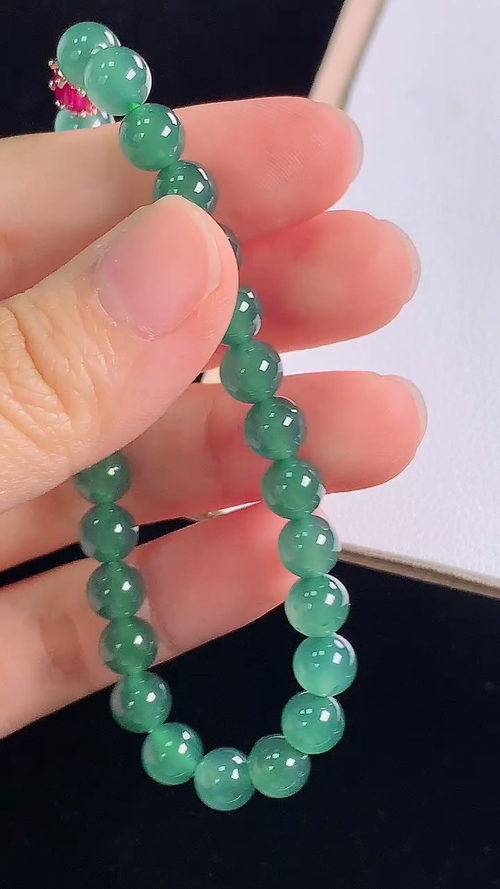 冰蓝手链，尺寸:6.5-6.5mm 7