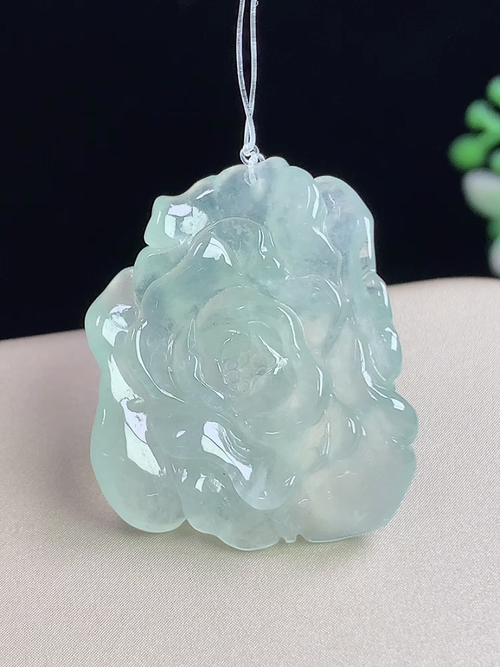 冰种花开富贵，无裂，尺寸26.3-21.8-5.0mm，Q11dyg8