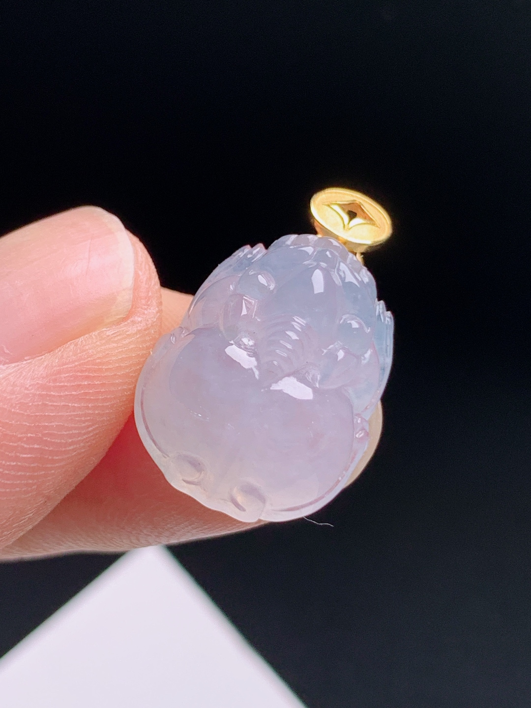 ️ 冰种貔貅吊坠，冰润柔和立体雕刻，招财纳福 280708