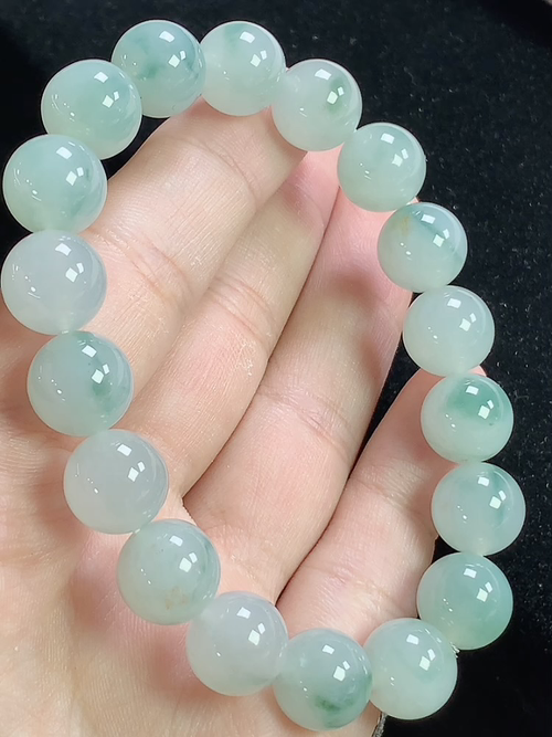 冰飘花玉珠手串，尺寸10.8mm，Q11xtg
